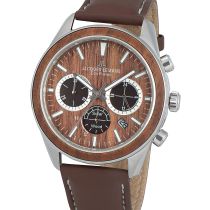 Jacques Lemans 1-2115B Eco Power Wood Herrenuhr 44mm 10ATM