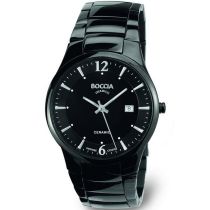 Boccia 3572-02 Herrenuhr Keramik Titanium 39mm 3ATM