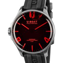 U-Boat 8465/B Darkmoon Red SS Herrenuhr 44mm 5ATM