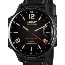 U-Boat 9671 Capsoil Doppiotempo DLC GMT Herrenuhr 55mm 10ATM