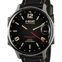 U-Boat 9672 Capsoil Doppiotempo SS GMT Herrenuhr 55mm 10ATM