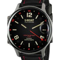 U-Boat 9674 Capsoil Doppiotempo SS GMT Herrenuhr 55mm 10ATM