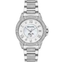 Bulova 96R232 Damenuhr Marine Star Diamond 32mm 10ATM