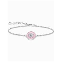 Thomas Sabo A2143-691-9-L19V Silbernes Armband mit rosa Anhänger