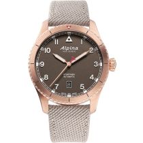 Alpina AL-525BR4S24 Startimer Pilot Automatik Herrenuhr 41mm 10ATM