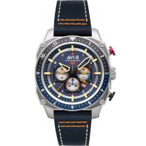 AVI-8 AV-4100-02 Herrenuhr Hawker Hunter Dual Time Chronograph 43mm 5ATM