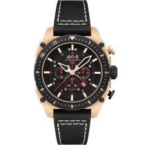 AVI-8 AV-4100-06 Herrenuhr Hawker Hunter Dual Time Chronograph 43mm 5ATM