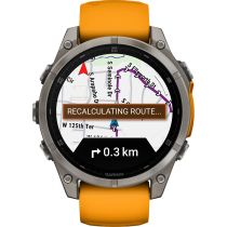 Garmin 010-02904-11 Herrenuhr fenix 8 AMOLED Saphirglas Silikonband 47mm 10ATM