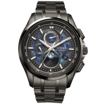 Citizen BY1008-67L Herrenuhr Eco-Drive Mondphase Titanium Funkuhr 43mm 10ATM