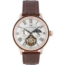 Carl von Zeyten CVZ0081RCRS Schiltach Automatik Dual Time Herrenuhr 46mm 