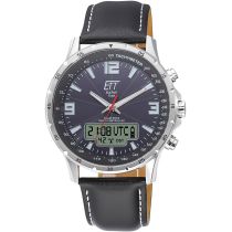 ETT EGS-11550-21L Solar Drive Funkuhr Professional Herrenuhr 43mm 10ATM