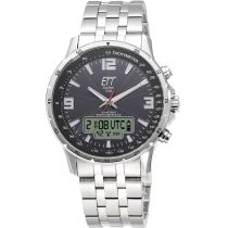 ETT EGS-11551-21M Solar Drive Funkuhr Professional Herrenuhr 43mm 10ATM