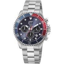 ETT EGS-11608-35M Professional Solar Funk Chronograph Herrenuhr 44mm 20ATM