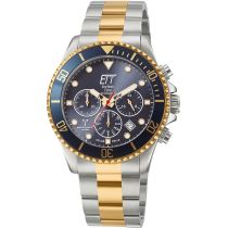 ETT EGS-11609-35M Professional Solar Funk Chronograph Herrenuhr 44mm 20ATM