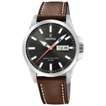 Festina F20358/2 Klassik Day-Date Herrenuhr 41mm 10ATM