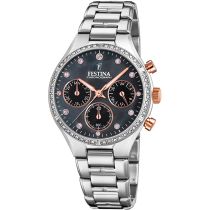 Festina F20401/4 Boyfriend Chronograph Damenuhr 36mm 5ATM