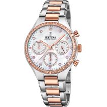 Festina F20403/1 Boyfriend Chronograph Damenuhr 36mm 5ATM