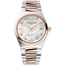 Frederique Constant FC-240MPWD2NH22B Damenuhr Highlife Ladies Quartz 8 Diamonds Set 31mm 5ATM 