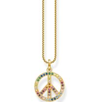 Thomas Sabo KE2170-996-7 Peace Rainbow Damen Halskette, verstellbar