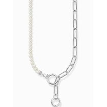 Thomas Sabo KE2193-167-14 Damen Collier Süßwasserzuchtperlen & Gliederkette, verstellbar