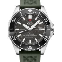 Swiss Military SMA34092.09 Automatik Diver Herrenuhr 45mm 100ATM